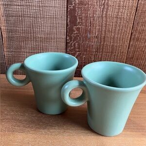 Luna Garcia Pottery Mugs (Set Of 2) Sage Green Hard To Find Venice